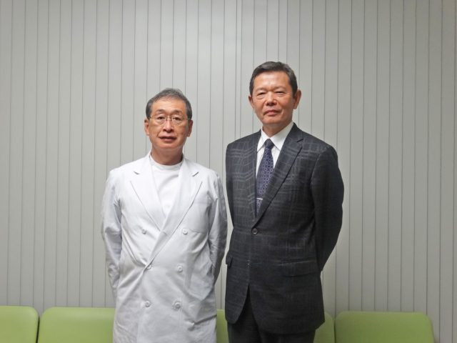 三橋正忠院長と、田中清人顧問税理士