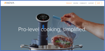 Kickstarterから生まれたプロダクトの代表的存在、IoT低温調理デバイス「anova」は、同様の調理器と比較すると驚異的な安価。